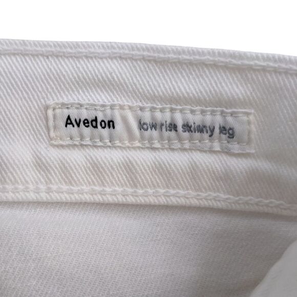 Citizens of Humanity Santorini White Avedon Ultra Skinny Low Rise Jean Sz 25 NWT - Picture 6 of 9